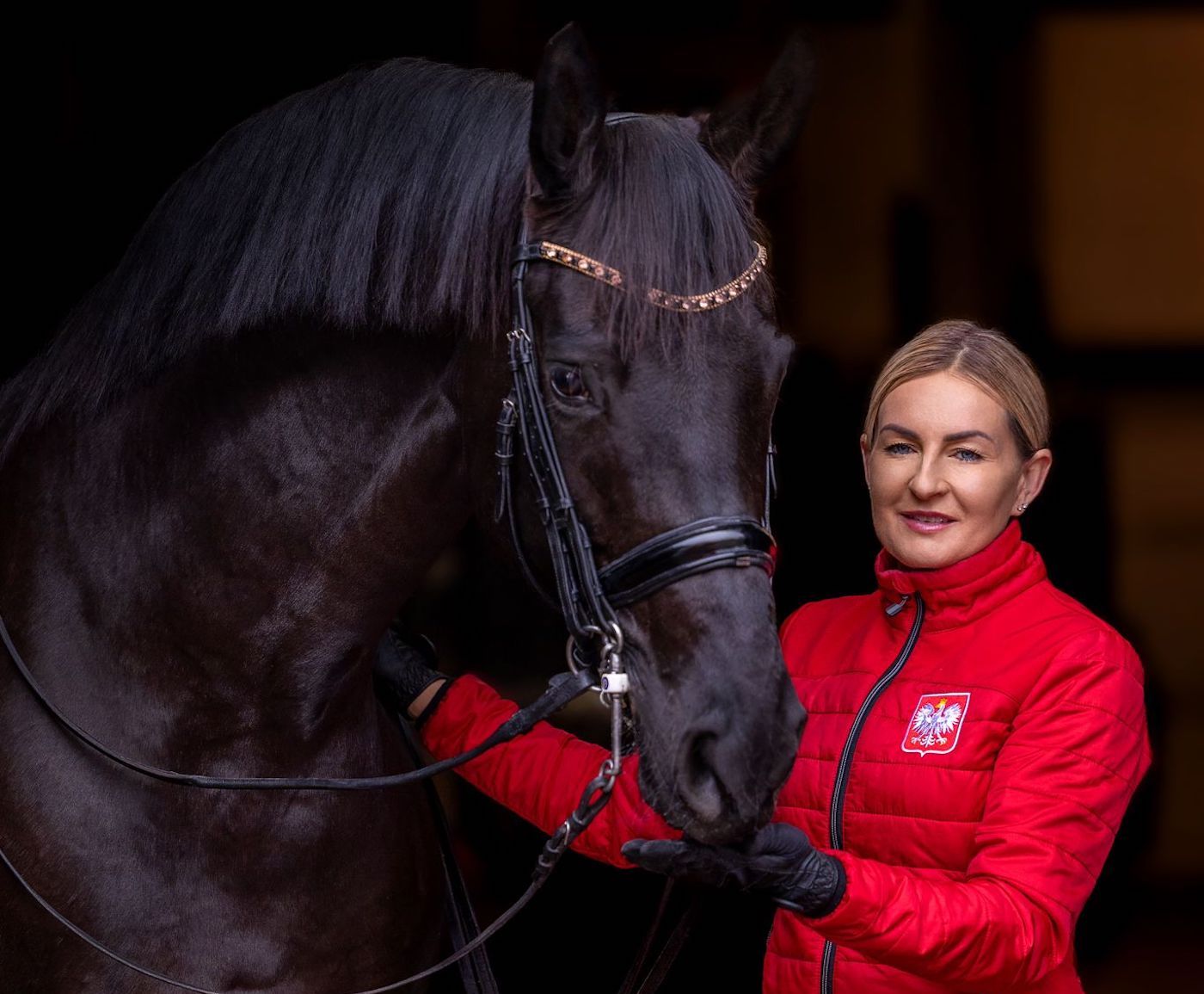 Sandra Sysojeva at home with Maxima Bella