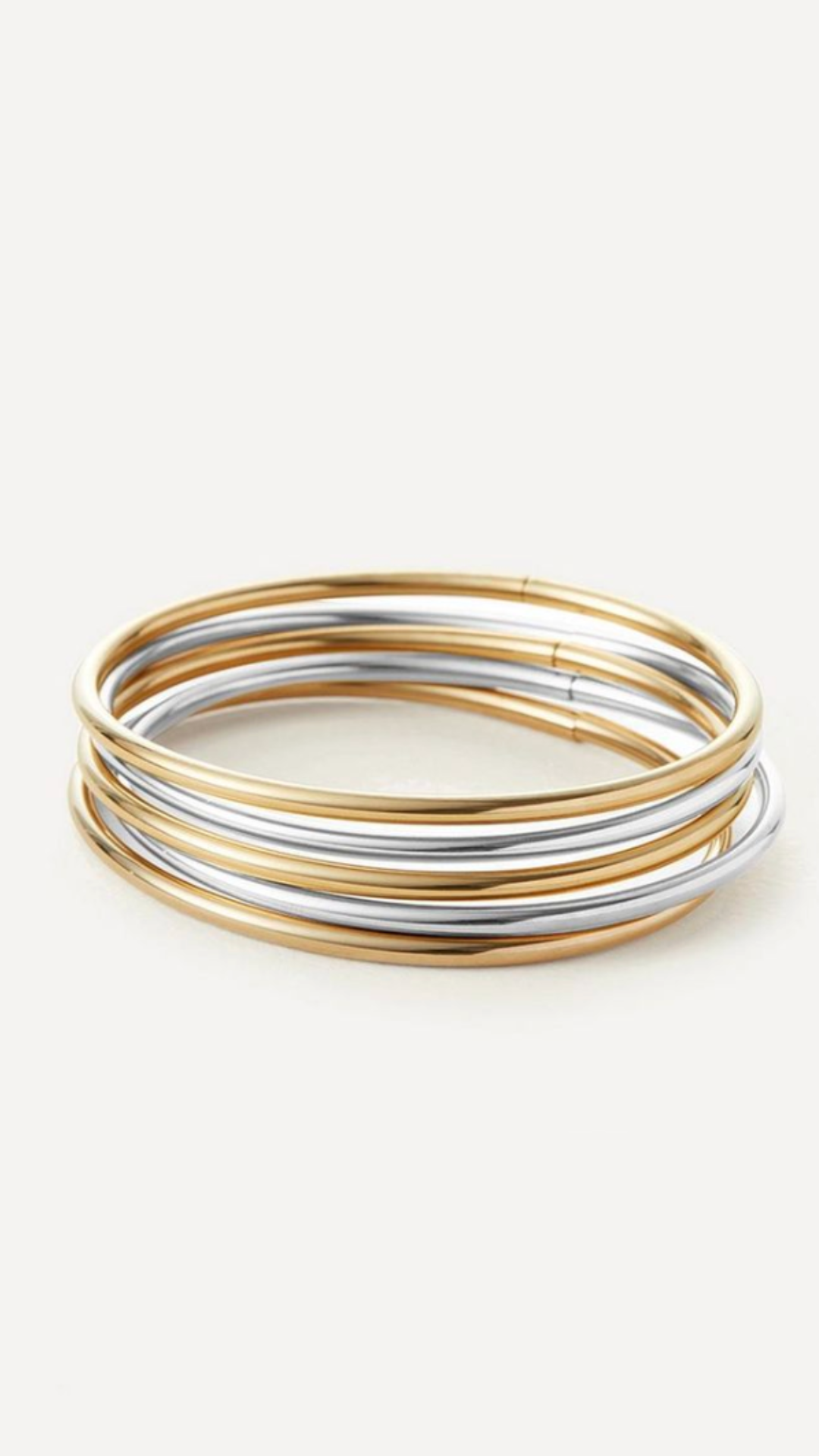 JENNY BIRD, Mixed Metal Dane Bangle Bracelet Set