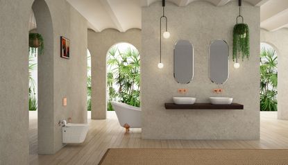 Bathroom pendant lighting ideas