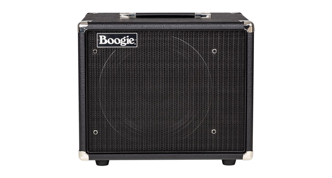 The Mesa/Boogie Thiele 1x12 Guitar Speaker Cabinet has been reissued by the high-end guitar brand, and presents players with a monster sound from a small footprint, and is available with a black Bronco grille cloth or Wicker grille.
