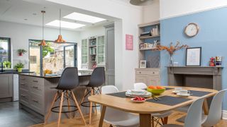 kitchen extension with open plan dining room