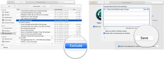 exclude files from Time Machine backup