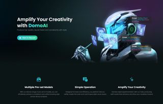 A DomoAI sign up page