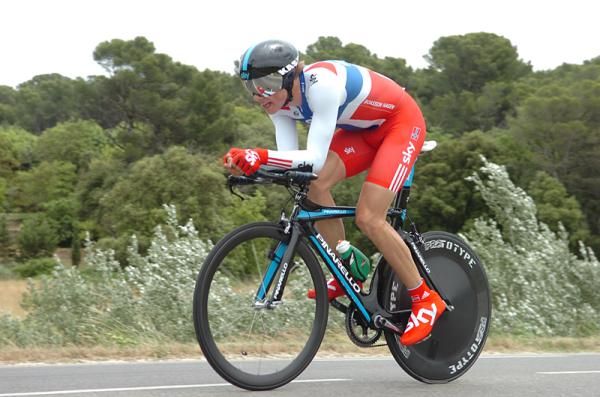 Edvald Boasson Hagen (Sky) showed some form in the time trial.