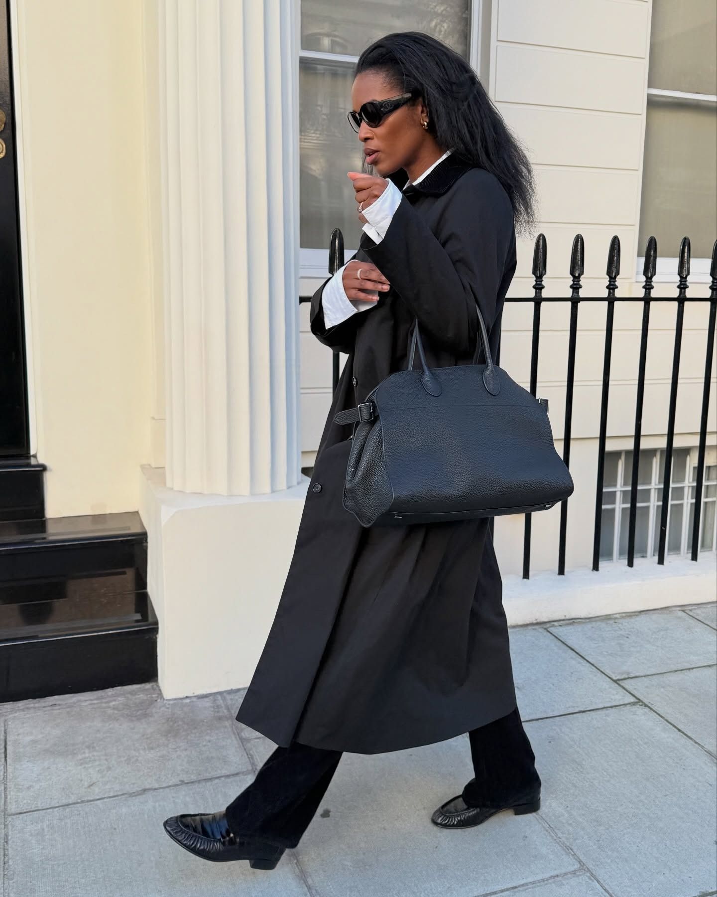 influencer @nlmarilyn wearing ruched loafers