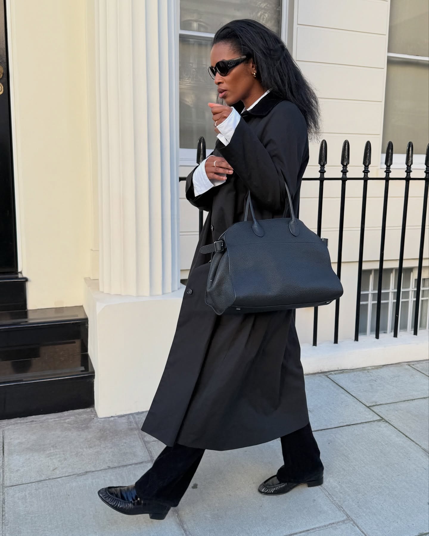 influencer @nlmarilyn wearing ruched loafers