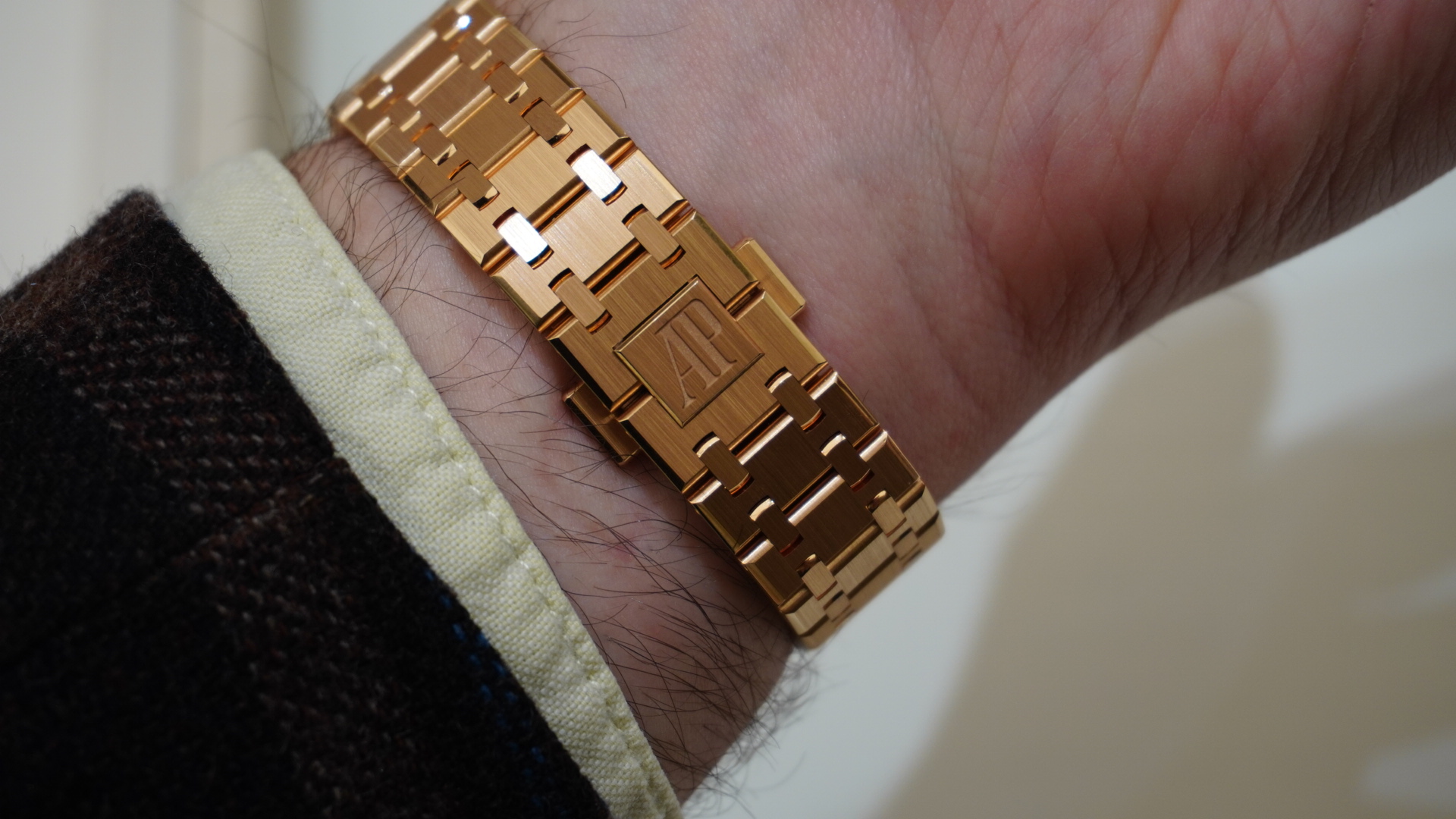 Audemars Piguet Royal Oak Chronograph 38mm worn by Sam Cross at Watches and Wonders 2026