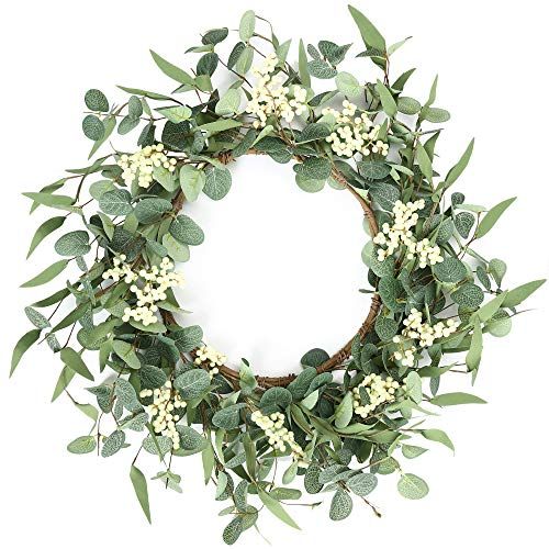Pinkpum 20'' Eucalyptus Wreath