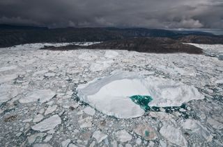 Ilulissat Greenland with iceberg