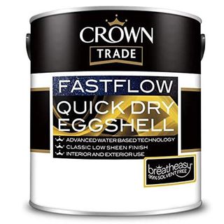 Tin of Crown Trade Fastflow Quick Dry Eggshell