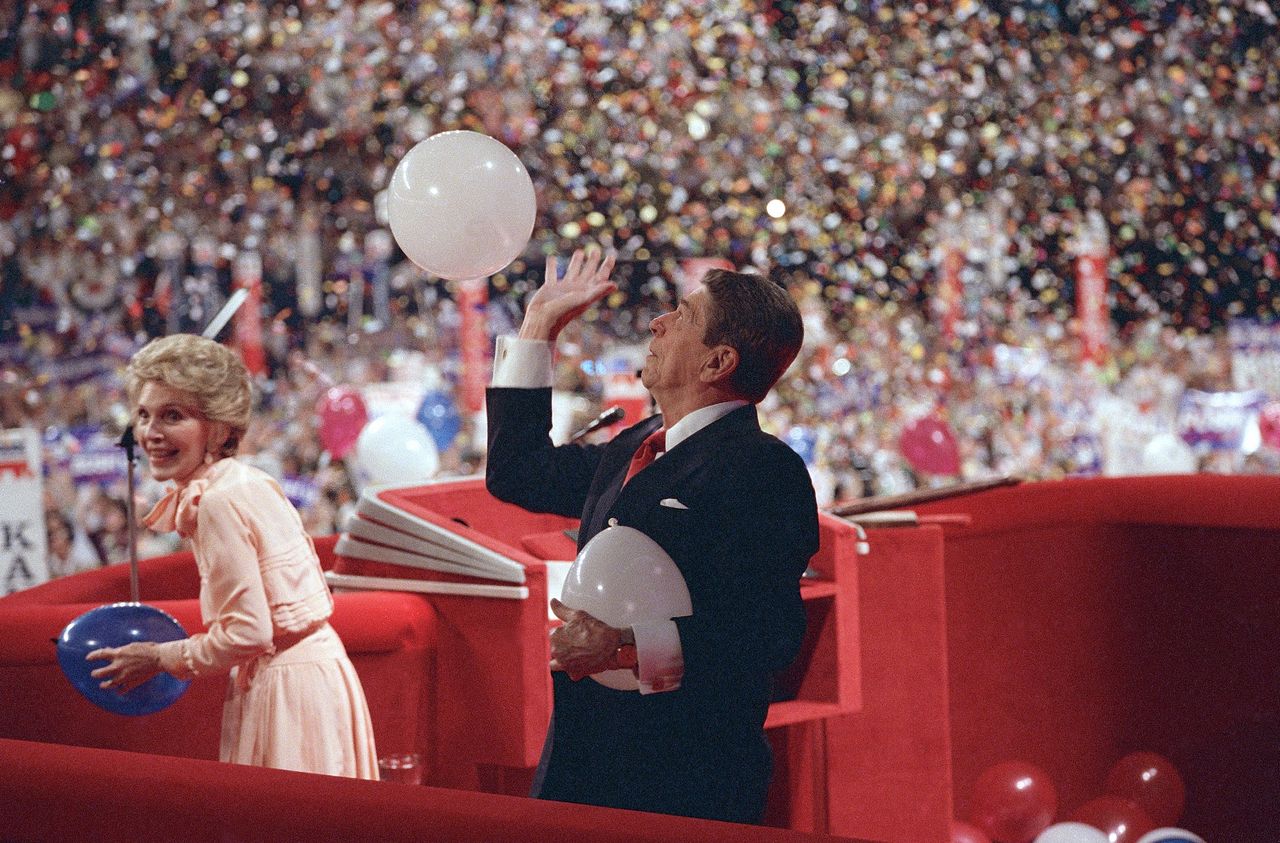 Former President Ronald Reagan and wife Nancy.