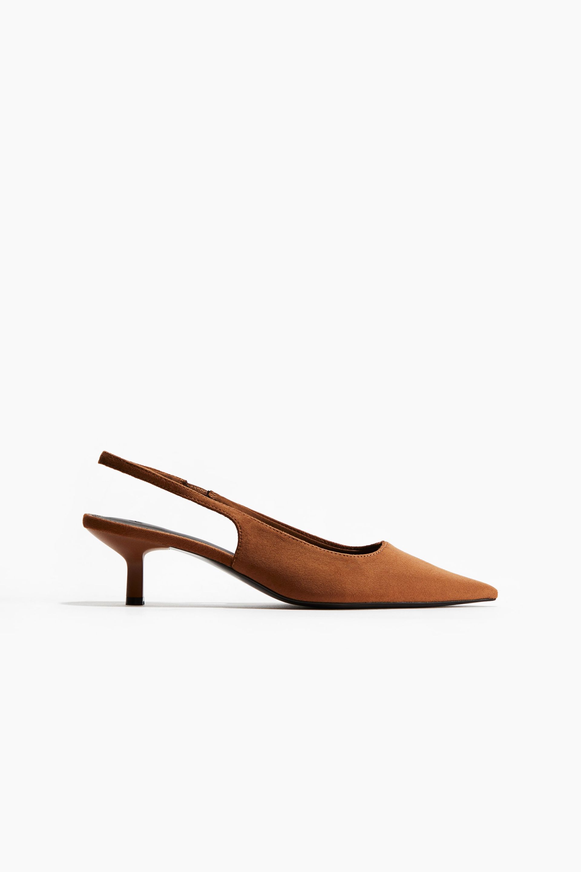 Slingback Court Shoes - Black