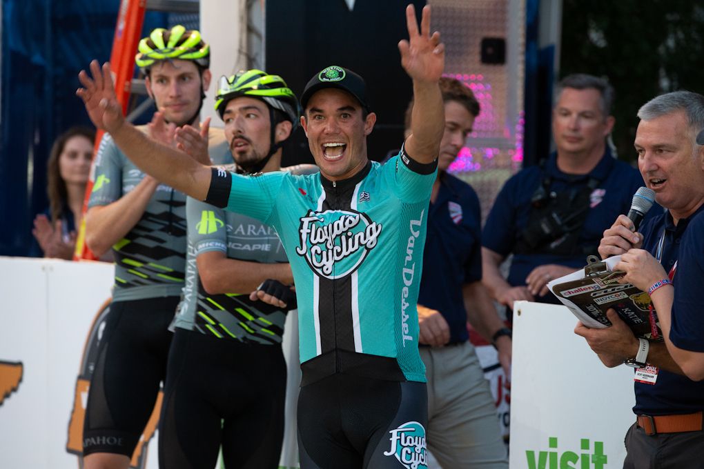 2019 USPro criterium winner Travis McCabe