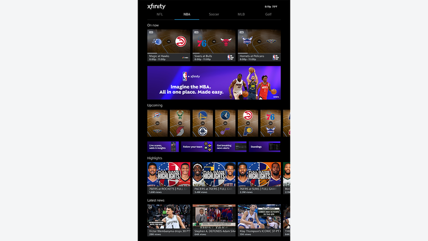 New features for NBA coverage on Comcast&#039;s Xfinity