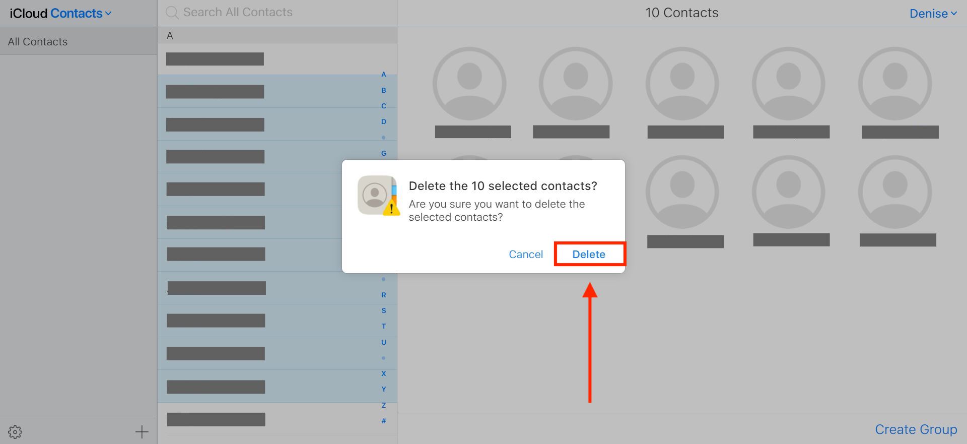 How to delete multiple contacts on iPhone at once