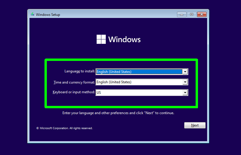как выполнить чистую установку Windows 11 - настройка Windows