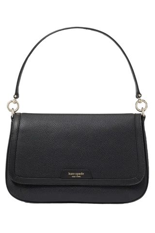 Hudson Pebble Leather Shoulder Bag