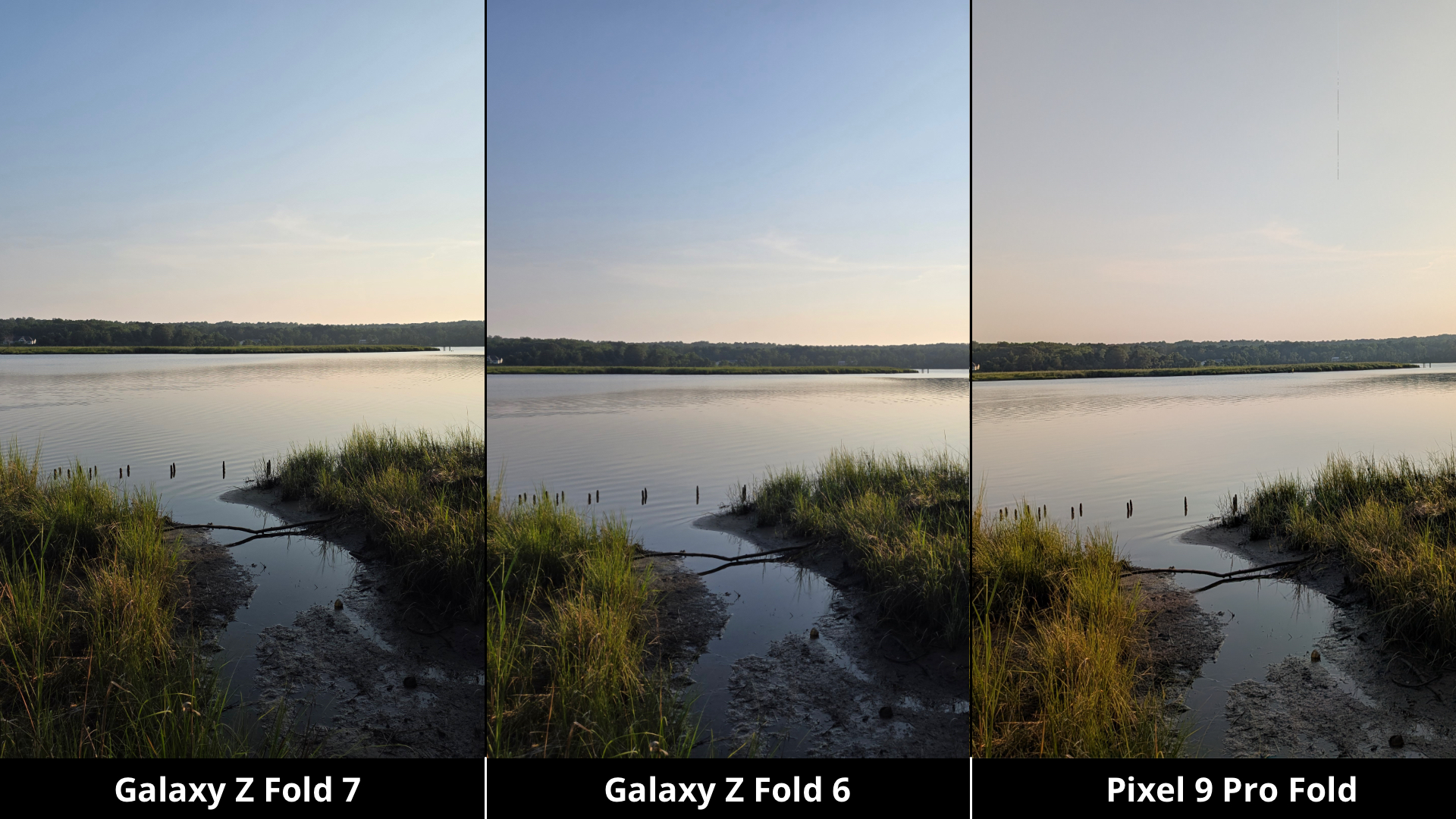 سامسونگ Galaxy Z Fold 7 مقابل Galaxy Z Fold 6 و Pixel 9 Pro Pold Camera مقایسه