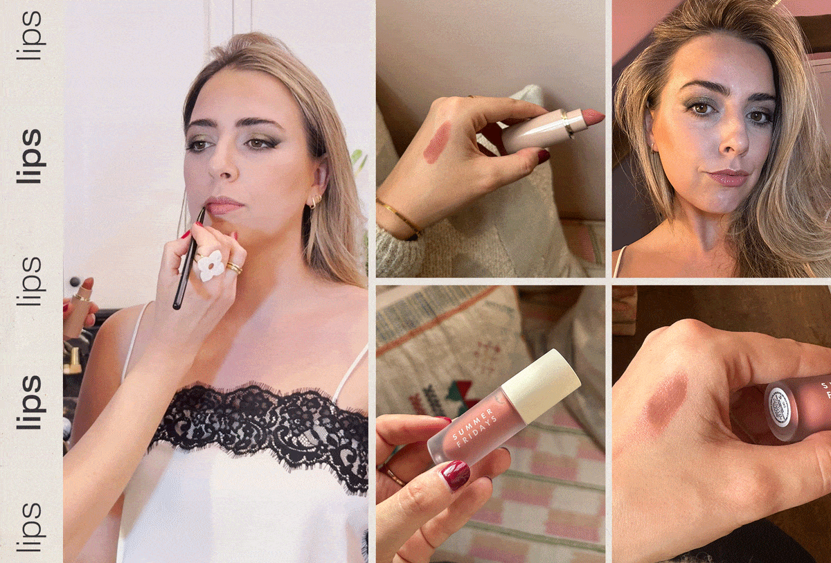 Shannon Lawlor at WWW Festive House trying Cult Beauty Lip Products