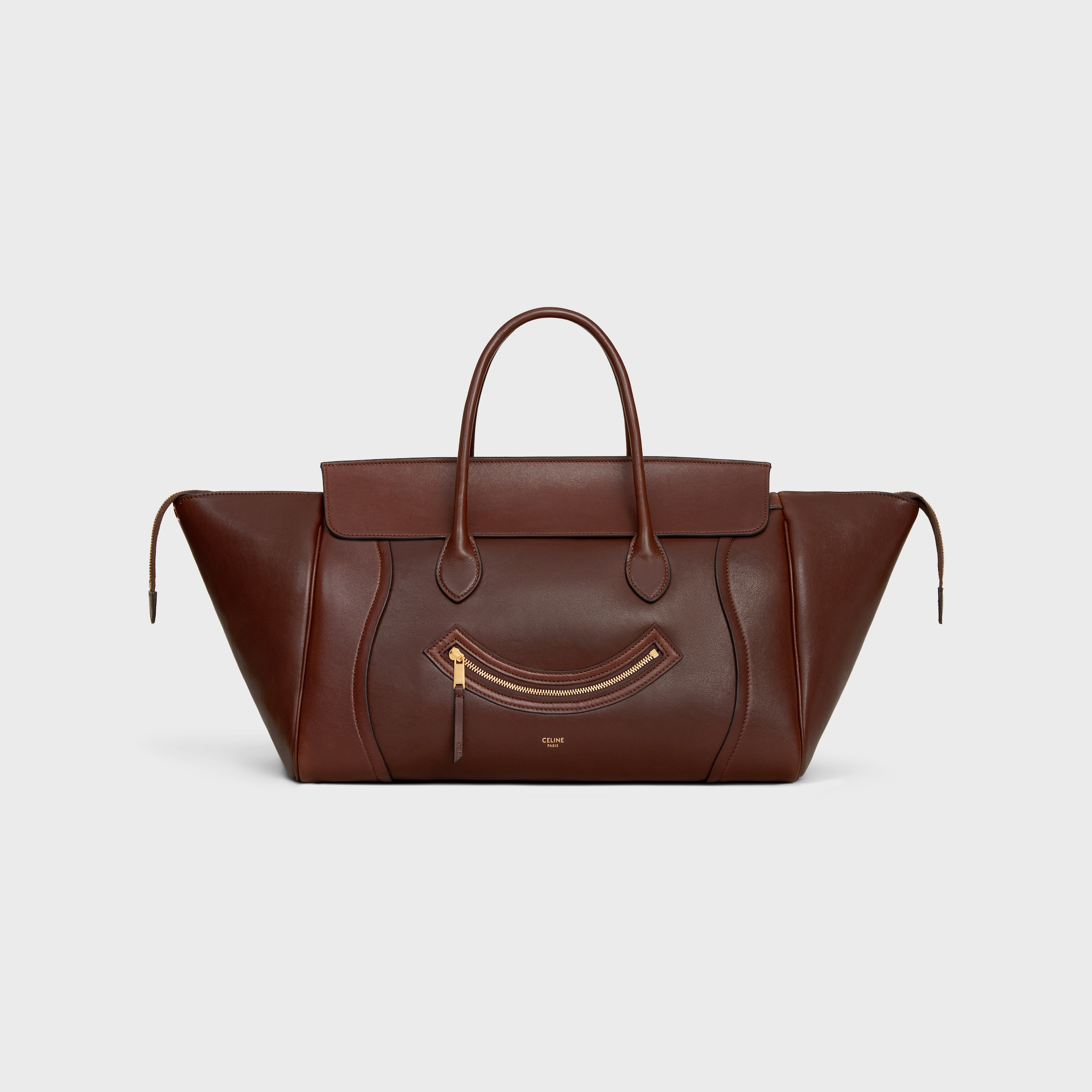 Medium Smiling New Luggage in Supple Shiny Lambskin