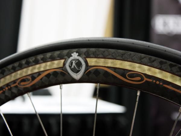 The Corima rims are dressed up with Krencker's own paint.