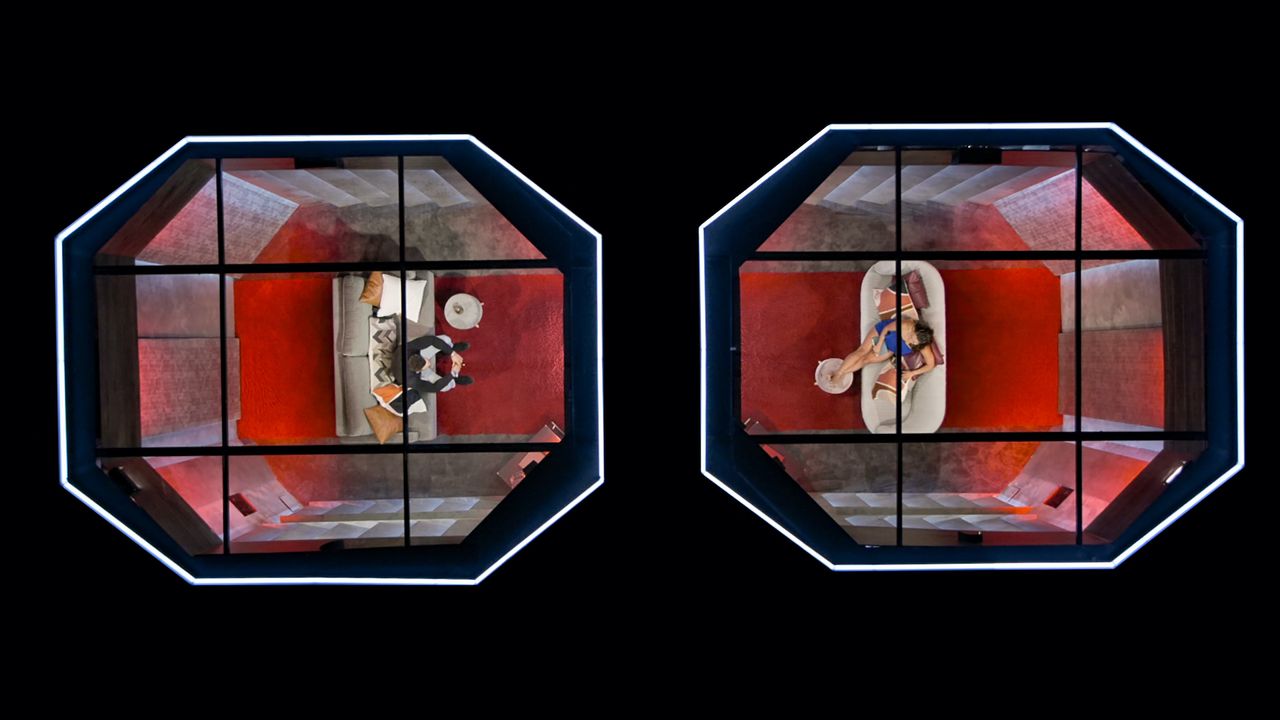 love is blind season 3 overhead shot of the pods