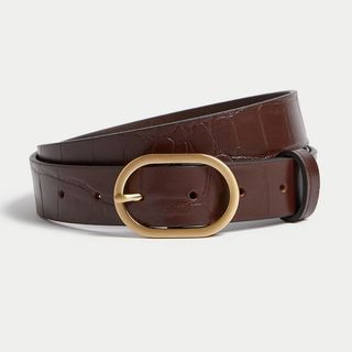 M&S brown leather belt