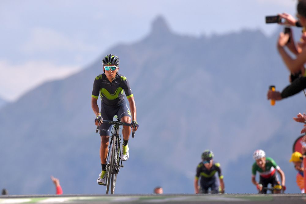 Nairo Quintana finishes 11th during stage 18 at the Tour de France