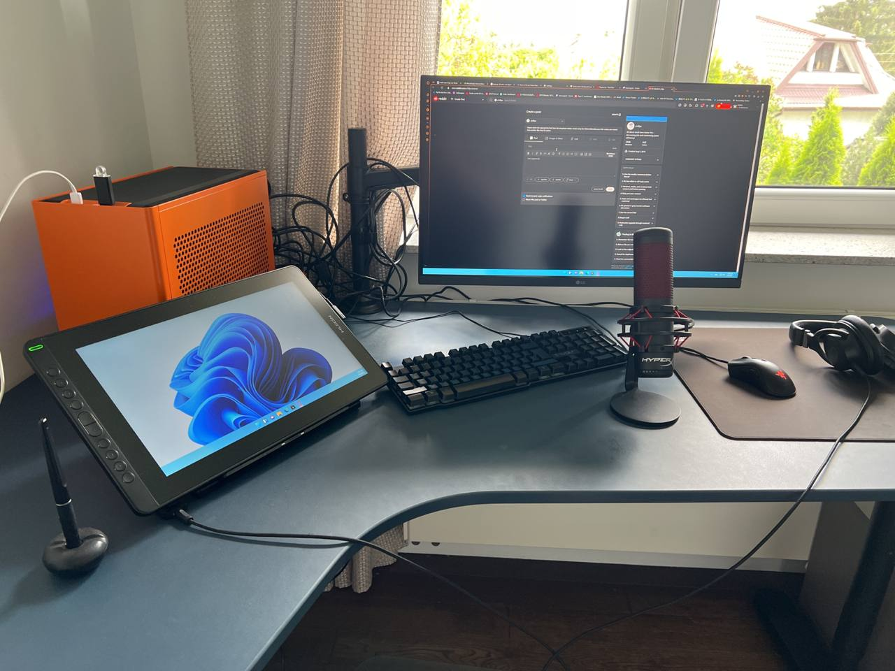 Orange gaming PC