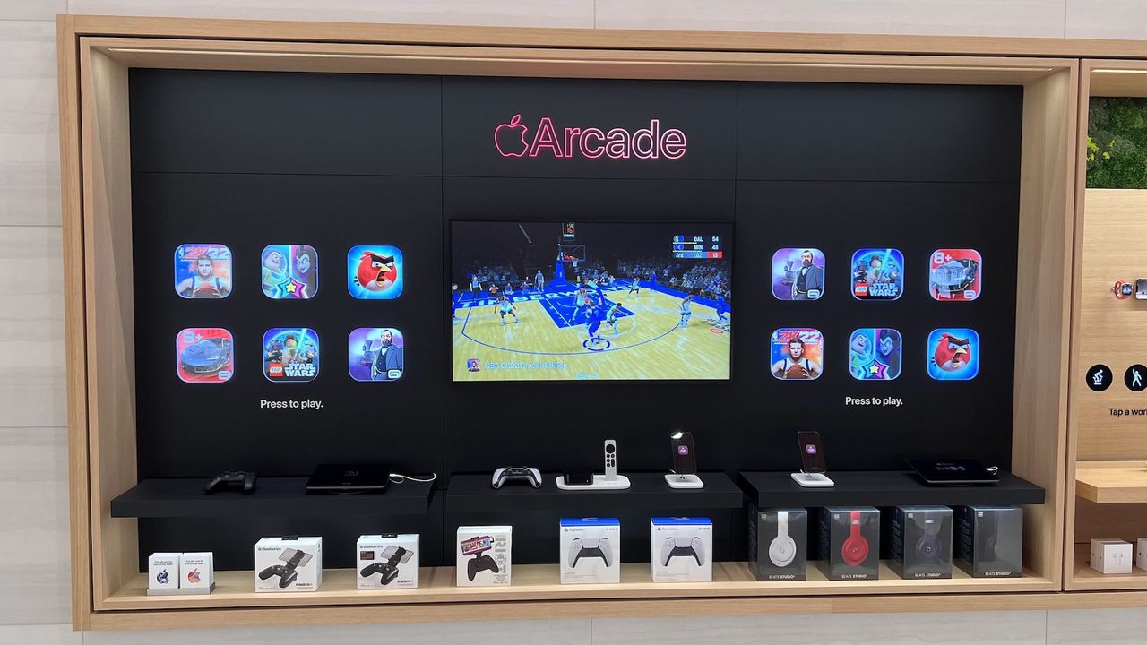 Inside the Apple Store in Knightsbridge, London