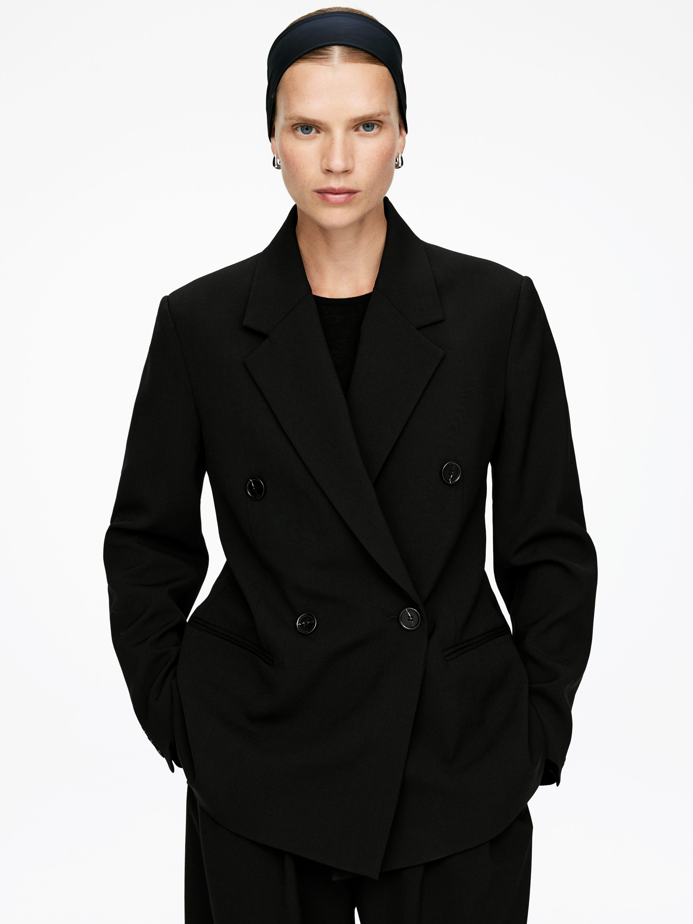 Relaxed Blazer &amp;ndash; Black &amp;ndash; Women &amp;ndash; Arket Gb