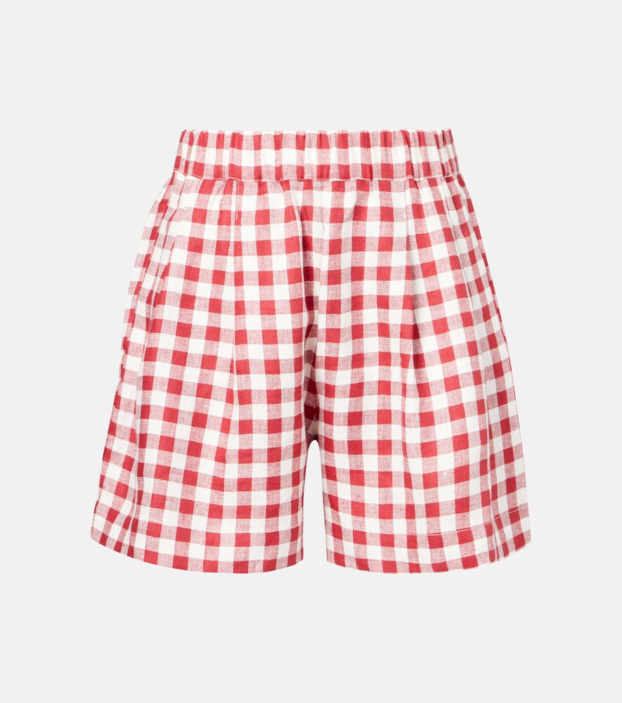 Gingham Linen Shorts