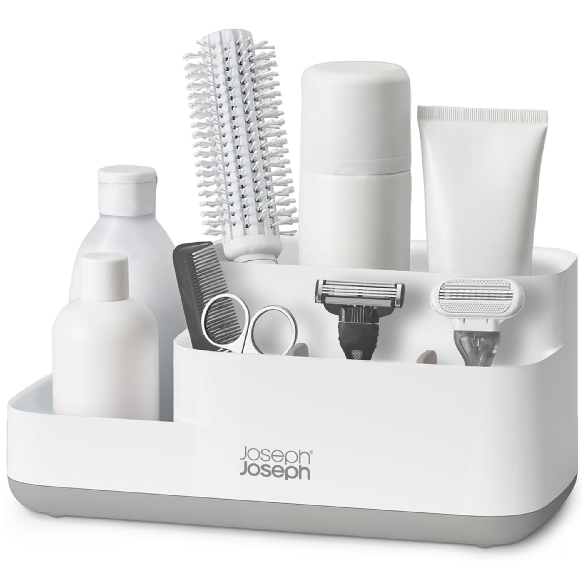White Joseph Joseph bathroom caddy