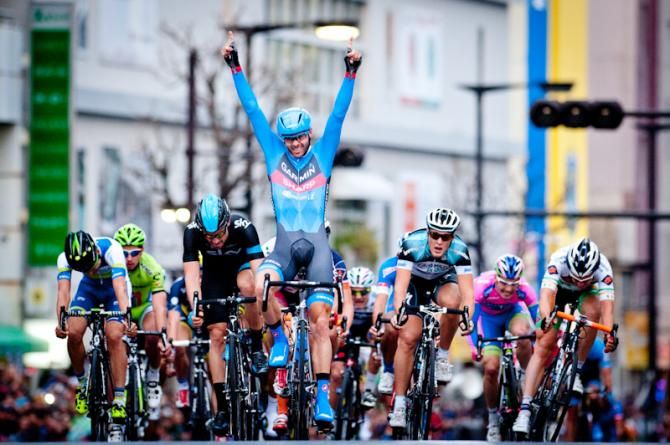 Steele Von Hoff (Garmin - Sharp) wins the Japan Cup Criterium