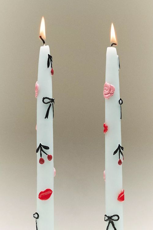 The Amour Taper Candles, Set of 2