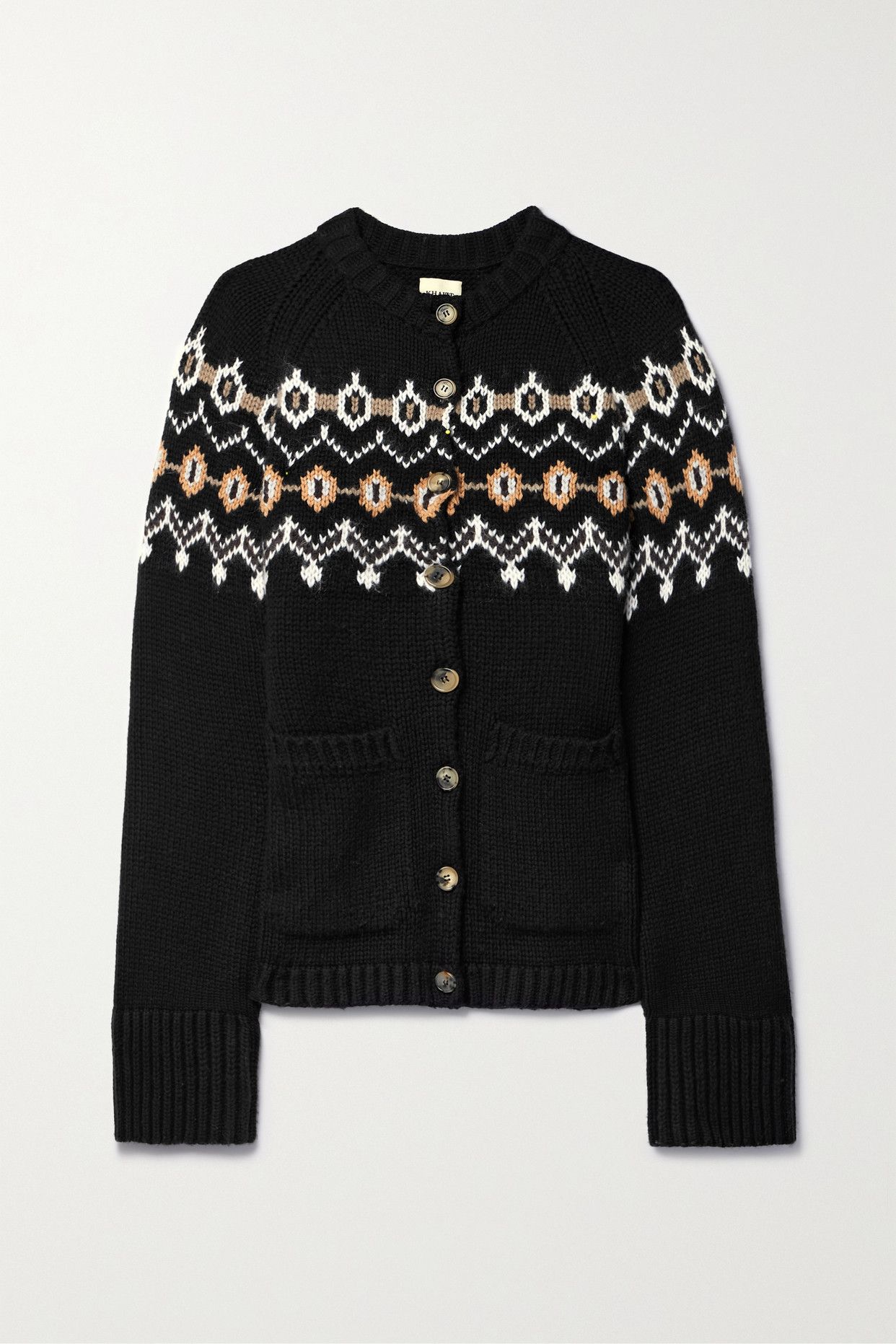 Suzette Fair Isle cashmere cardigan