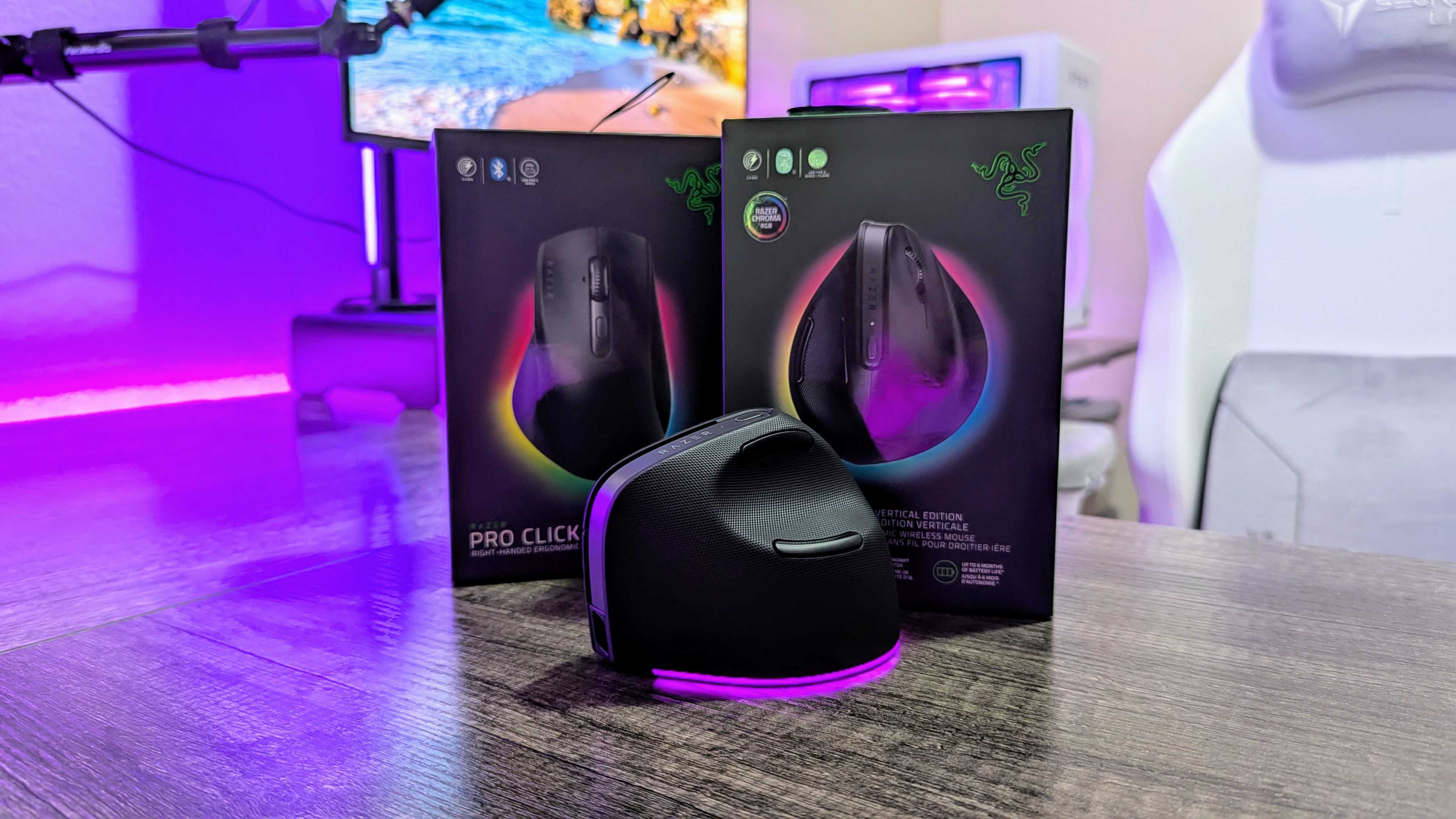 Image of the Razer Pro Click V2 Vertical Edition.