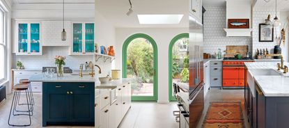 Kitchen color tricks triptych