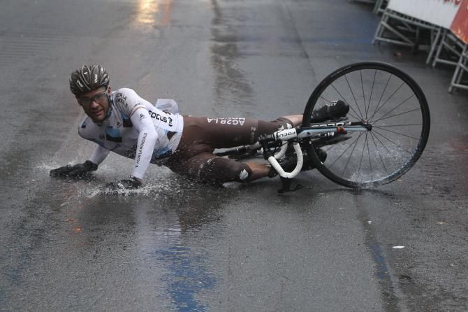 Peraud thought the day was over when he crossed the line, he was wrong