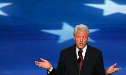 Bill Clinton barely mentioned his wife by name during Wednesday's big Democratic convention speech, but in the eyes of liberals, he still managed to boost Hillary's presidential prospects.