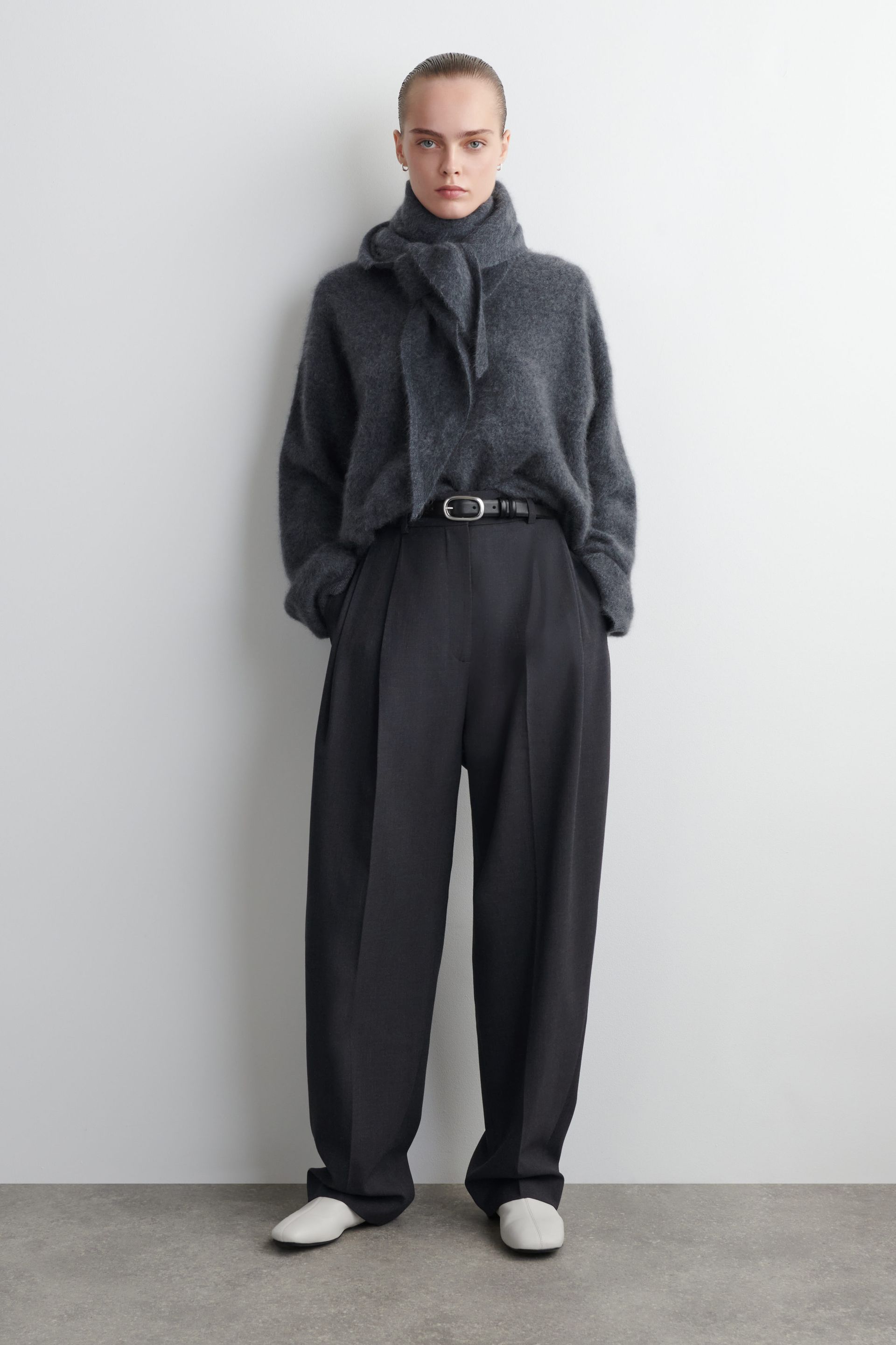 Brushed-Cashmere Crew-Neck Jumper