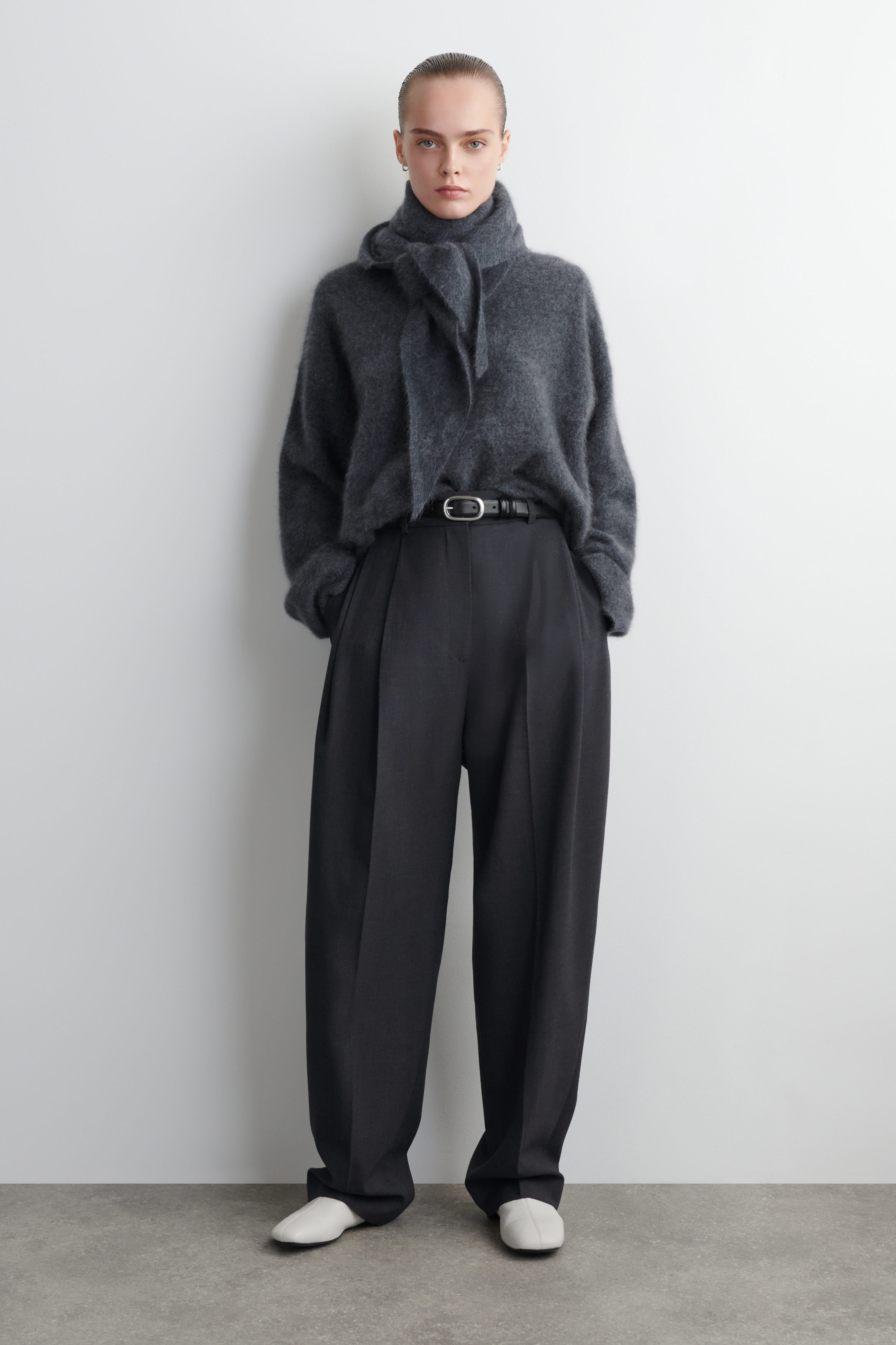 Brushed-Cashmere Crew-Neck Jumper