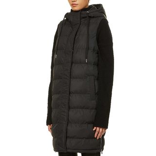 How to style a gilet like this long sporty puffer version