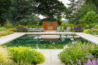formal natural pool by Gartenart