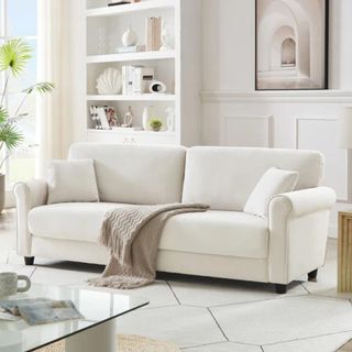 A white sofa from Wayfair