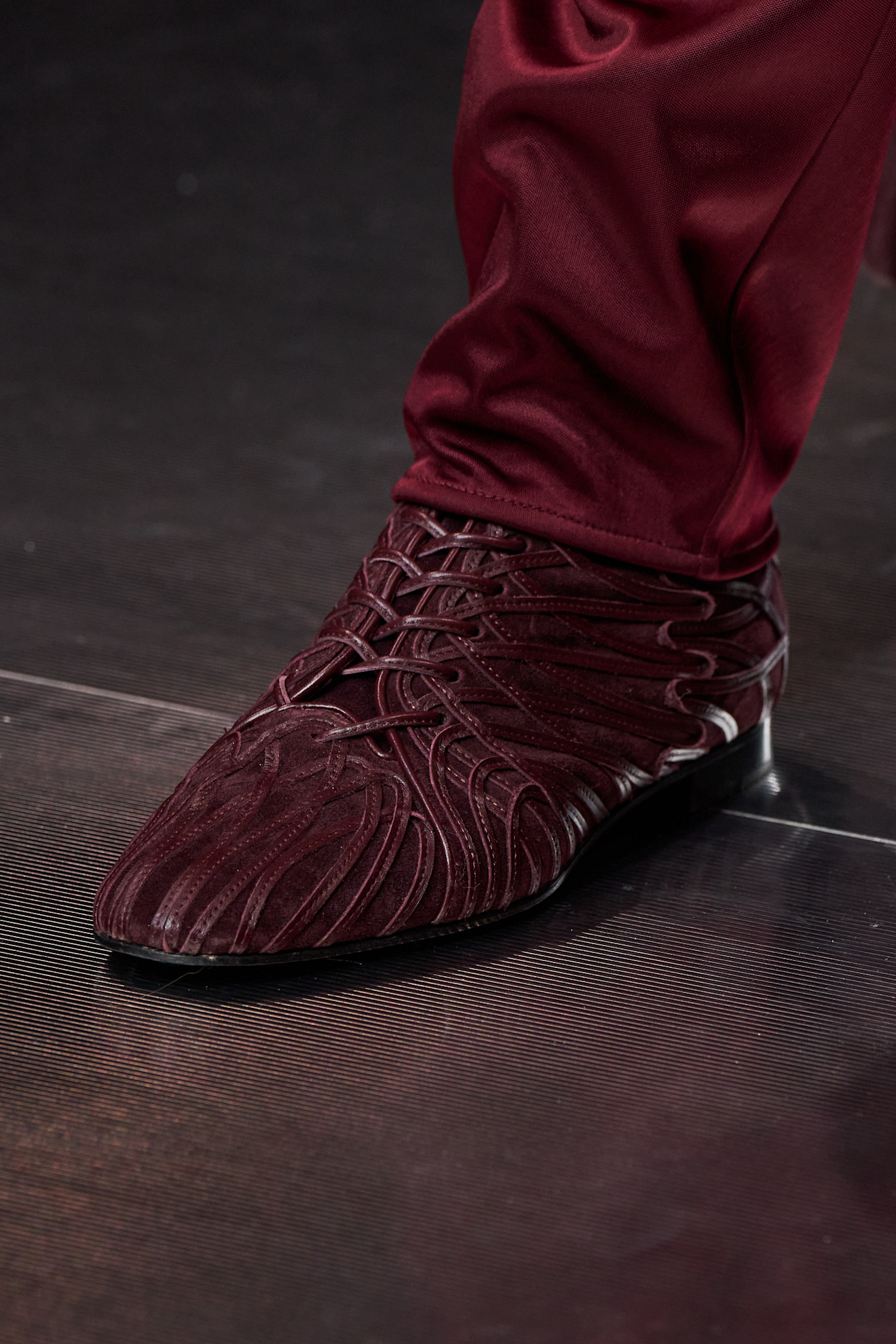 A model wore Margot Robbie's layered look on the Armani Fall 2026 runway