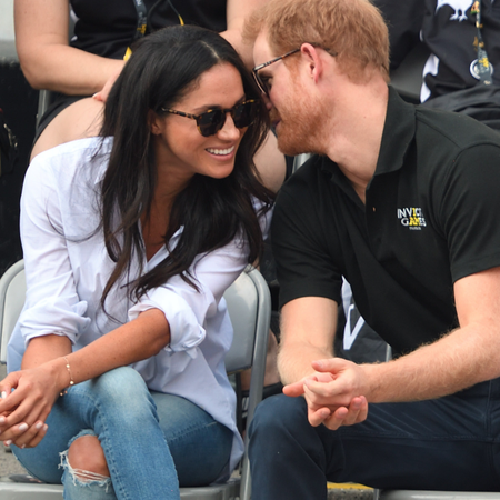 Meghan Markle and Prince Harry attend the Wheelchair Tennis on day 3 of the Invictus Games Toronto 2017 at Nathan Philips Square on September 25, 2017 in Toronto, Canada.