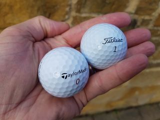 TaylorMade and Titleist Golf Balls