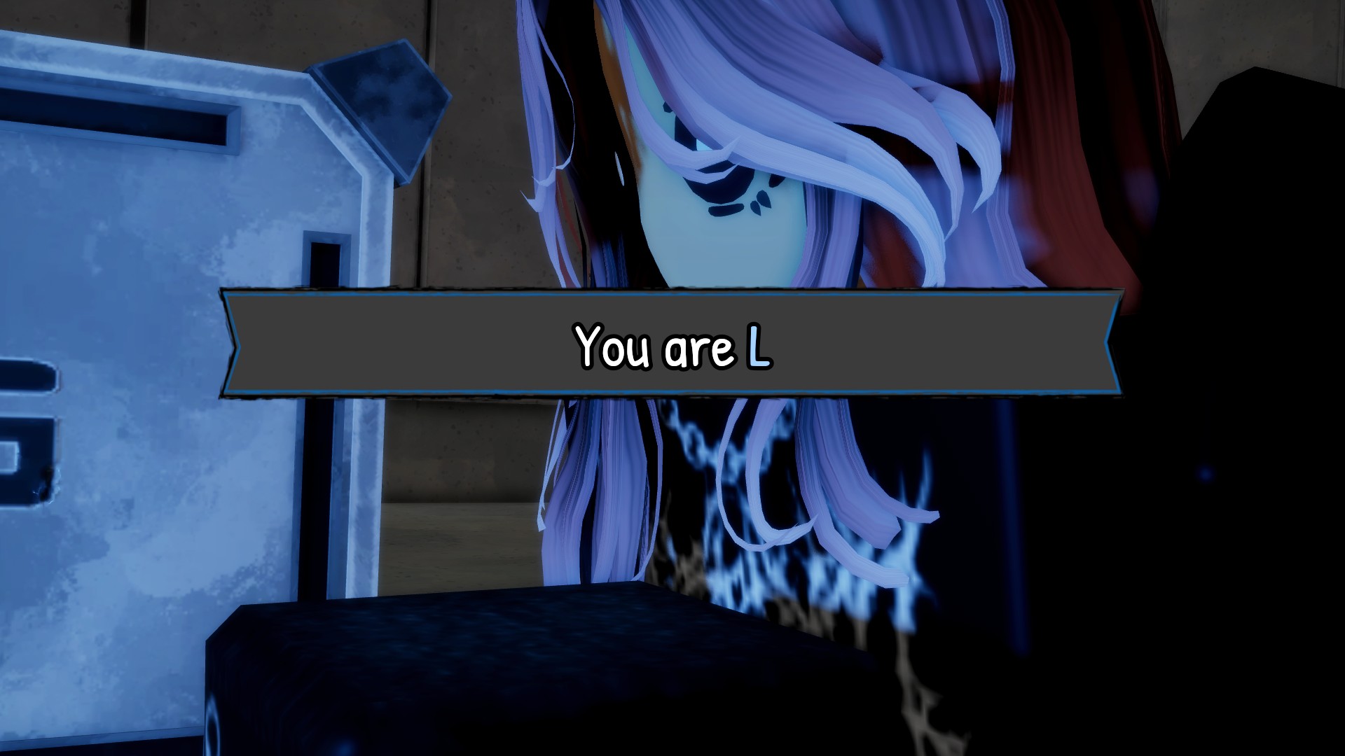 A player is allocated the role of L in Bloxnote on Roblox