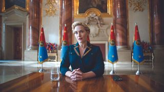 Kate Winslet reigns as the dictator of a fictional European country in ‘The Regime.’